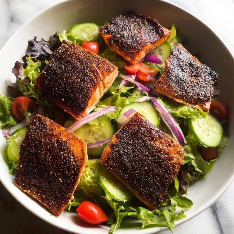 Salmon Salad with Mixed Greens, Cherry Tomatoes, and Avocado Recipe