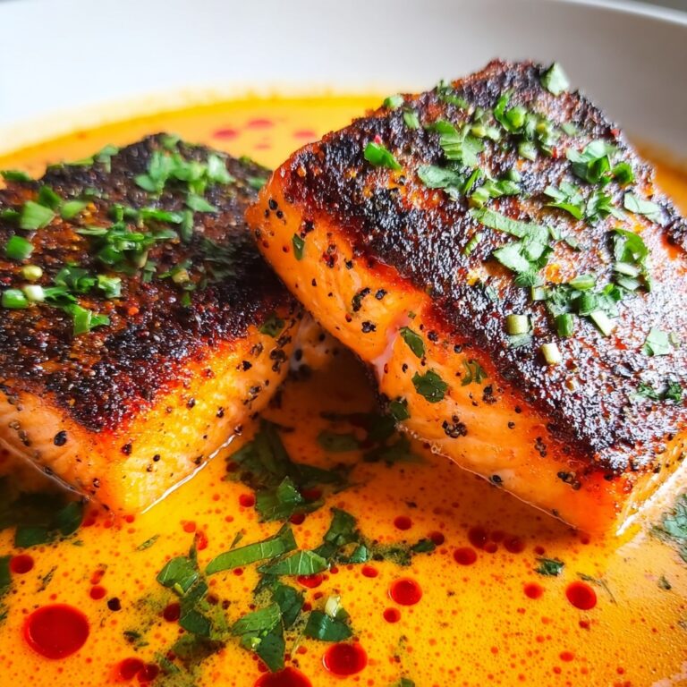 Spanish Coconut Curry Salmon with Garlic Butter Recipe