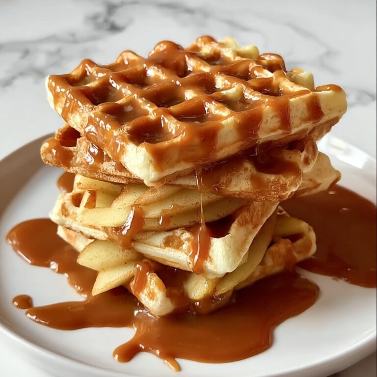 Caramel Apple Waffle Bake Recipe