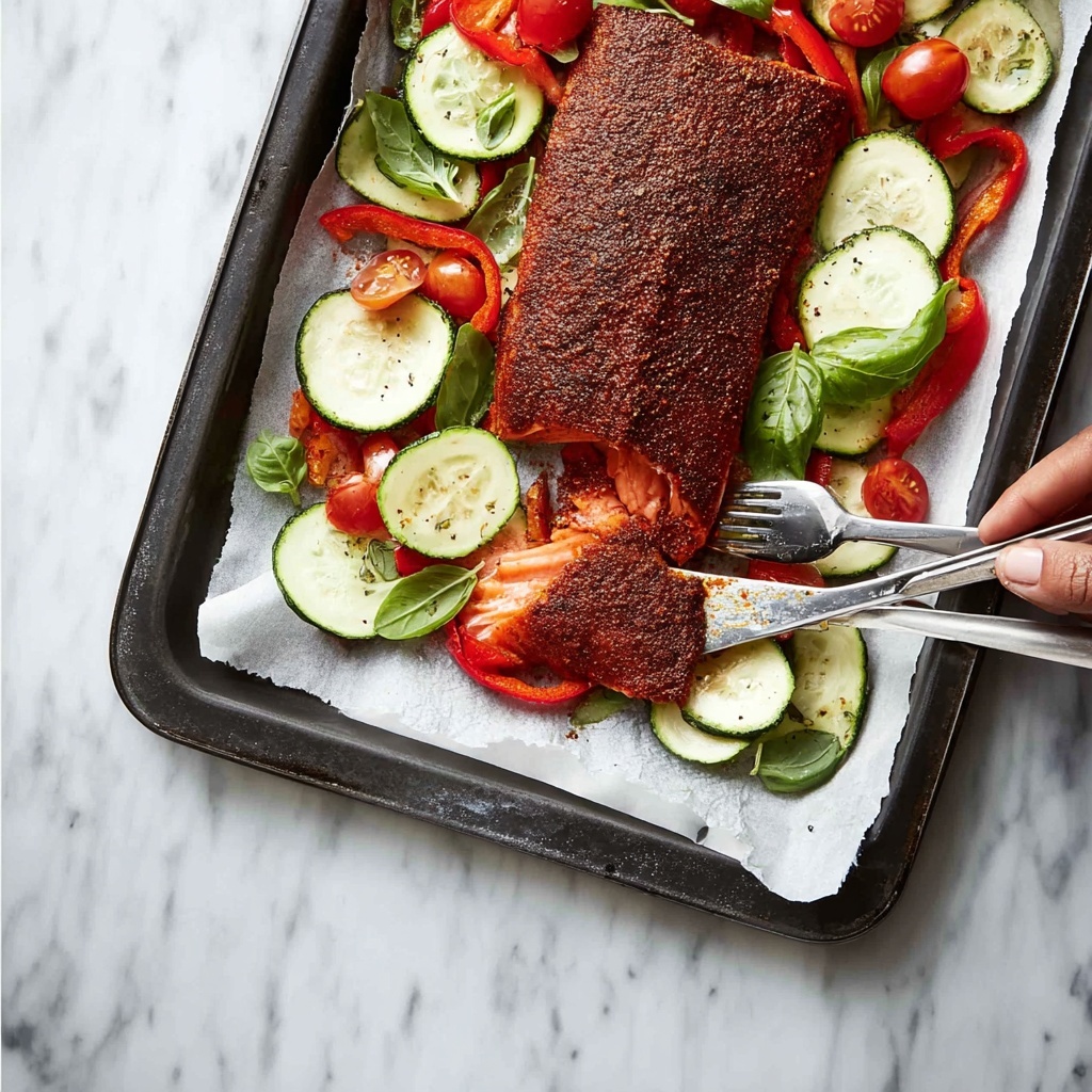 Mediterranean Baked Salmon Recipe - Recipe Image