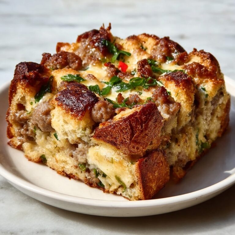 Savory Sausage and Herb Bread Bake Recipe