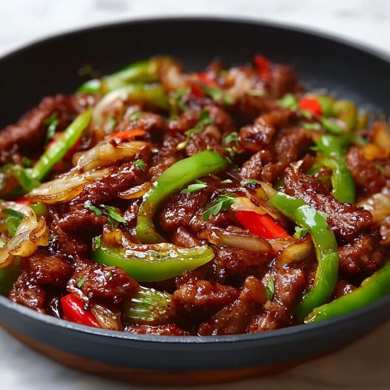 Sizzling Pepper Steak with Onions Recipe